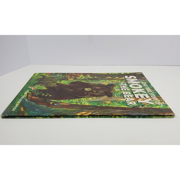 True Story Of Smokey The Bear Big Golden Book 1955 Hardcover - Picture 13 of 16